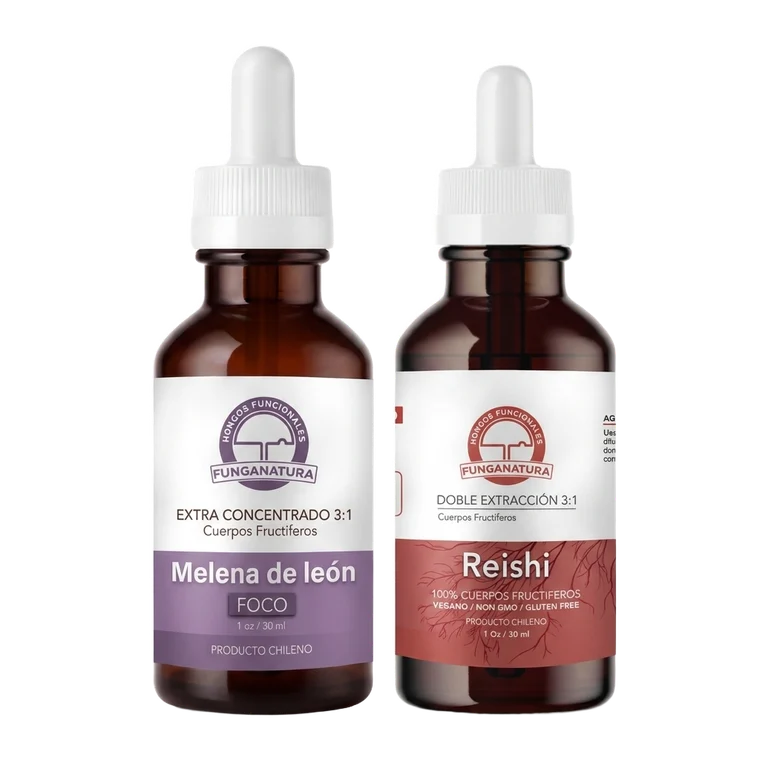 Dúo Rutina (Melena + Reishi) Nebuna — Pack ánimo y calma